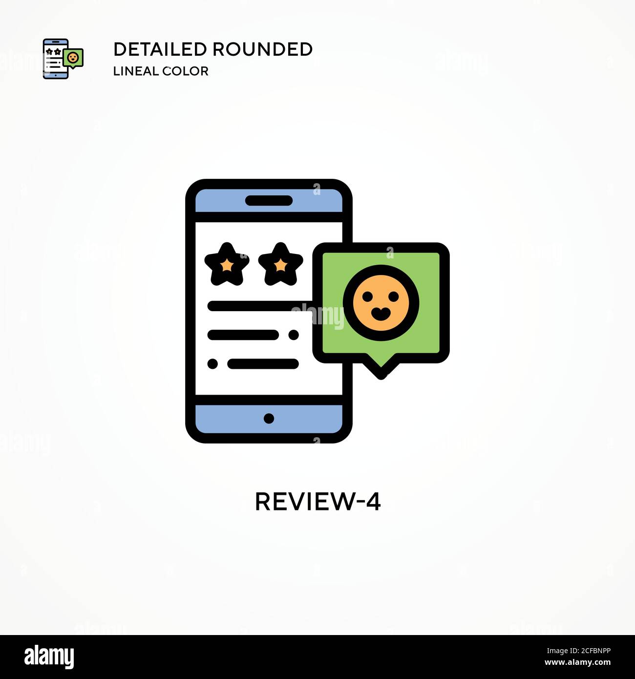 Review-4 vector icon. Modern vector illustration concepts. Easy to edit ...