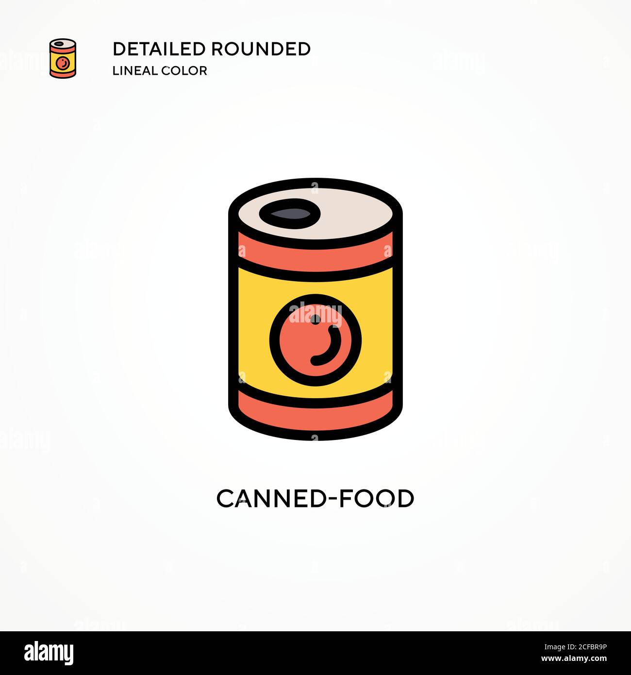 Cannedfood vector icon. Modern vector illustration concepts. Easy to