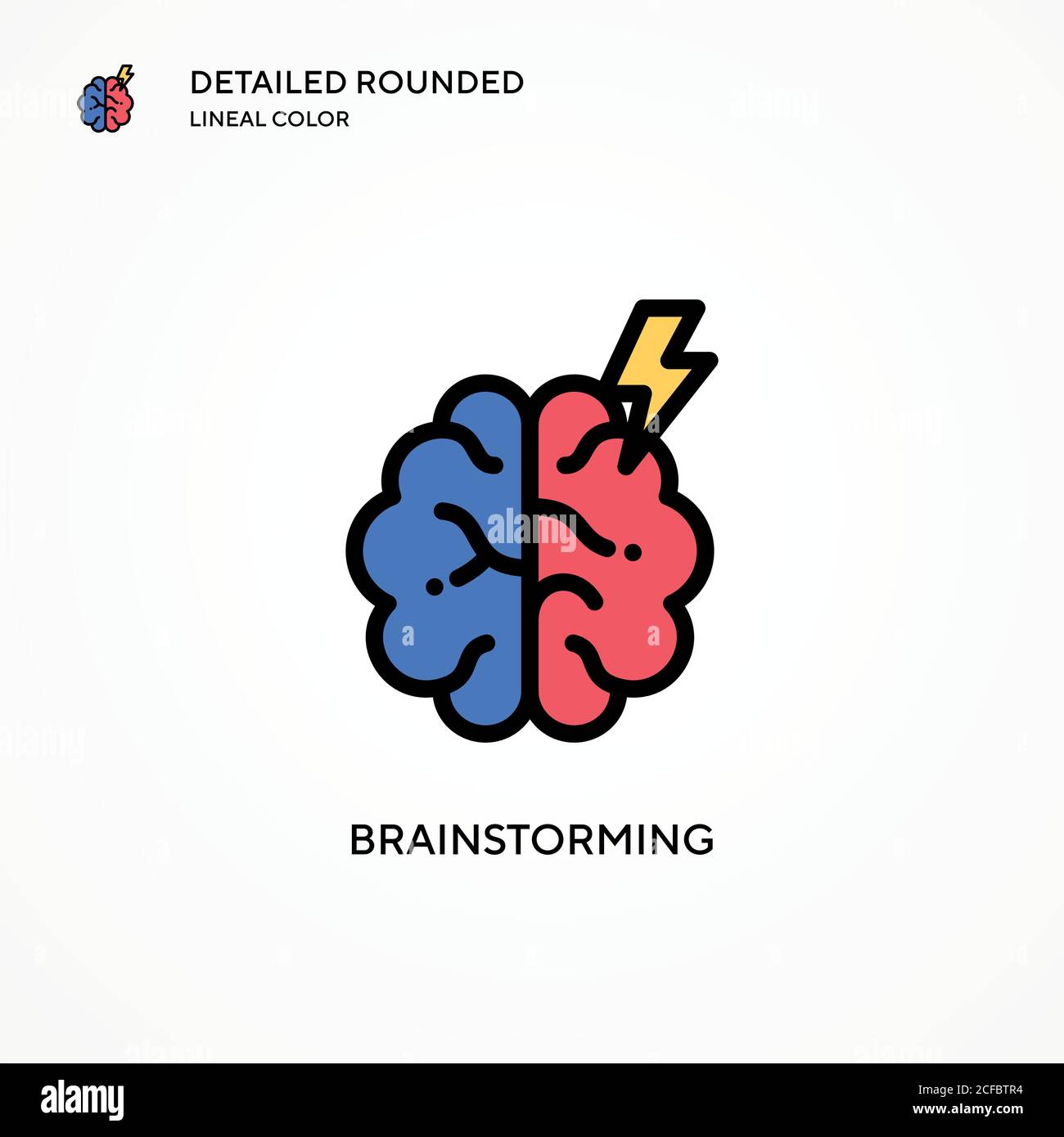 Brainstorming vector icon. Modern vector illustration concepts. Easy to ...
