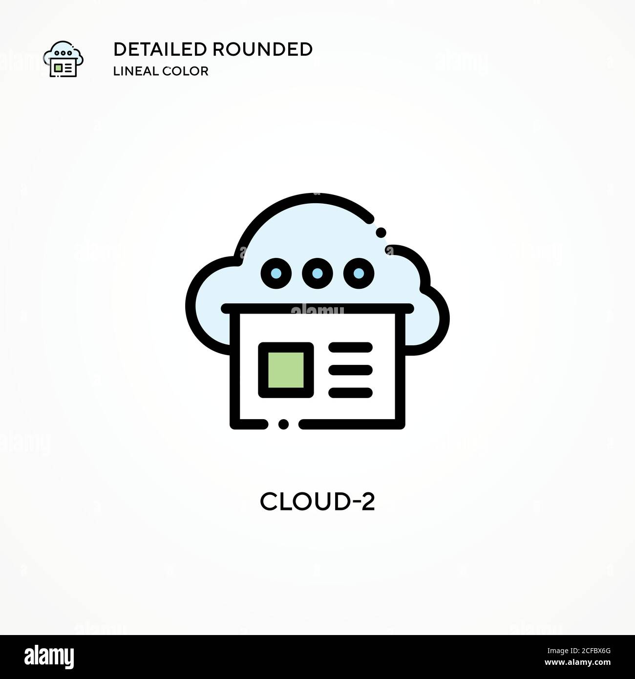 Cloud-2 vector icon. Modern vector illustration concepts. Easy to edit ...