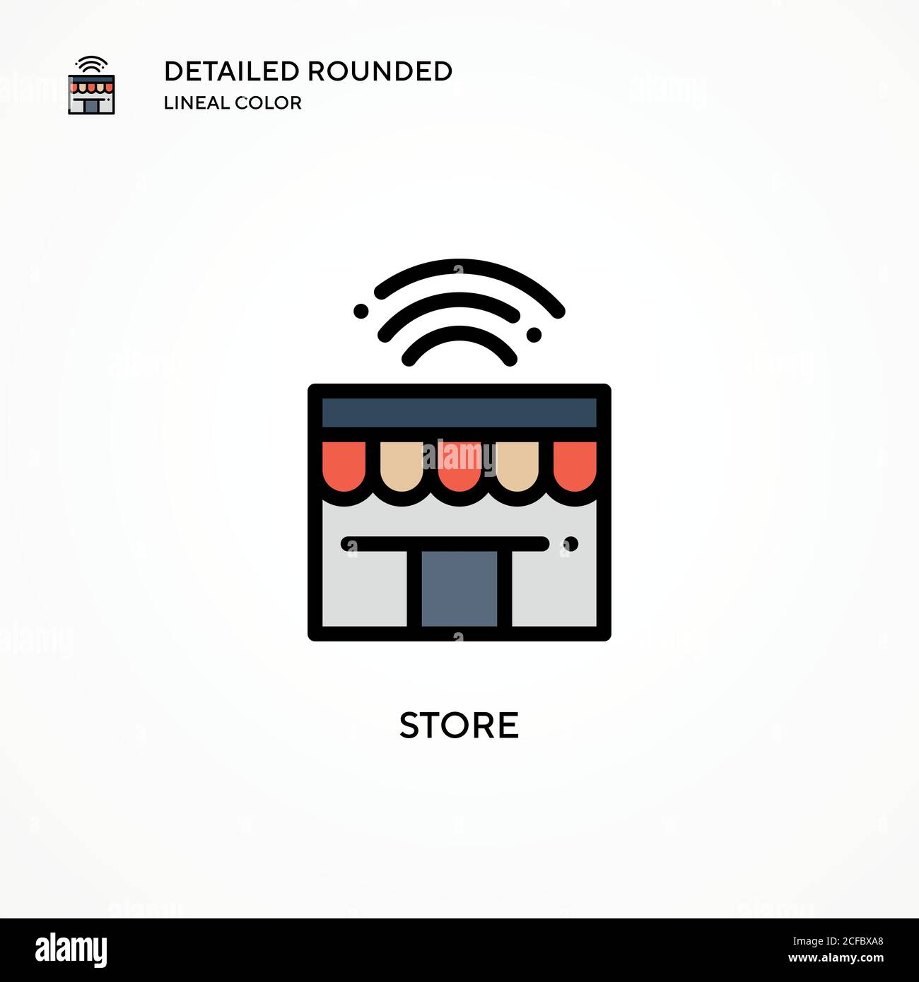 Store vector icon. Modern vector illustration concepts. Easy to edit ...