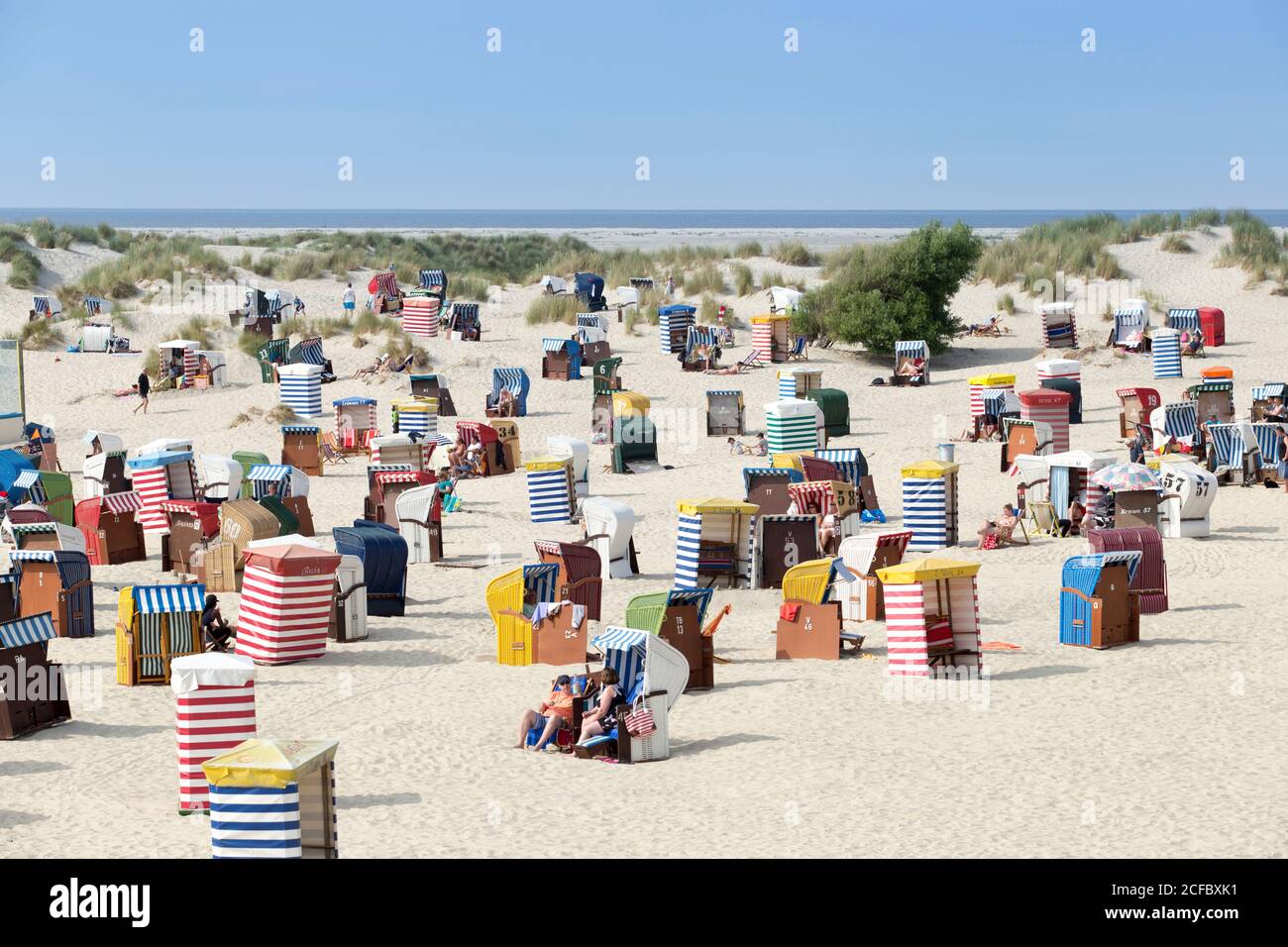 Nordstrand, Borkum, East Frisian Islands Stock Photo