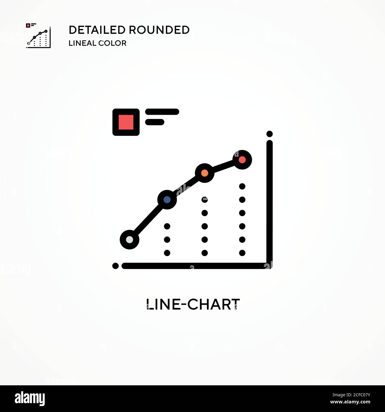 Line-chart vector icon. Modern vector illustration concepts. Easy to ...