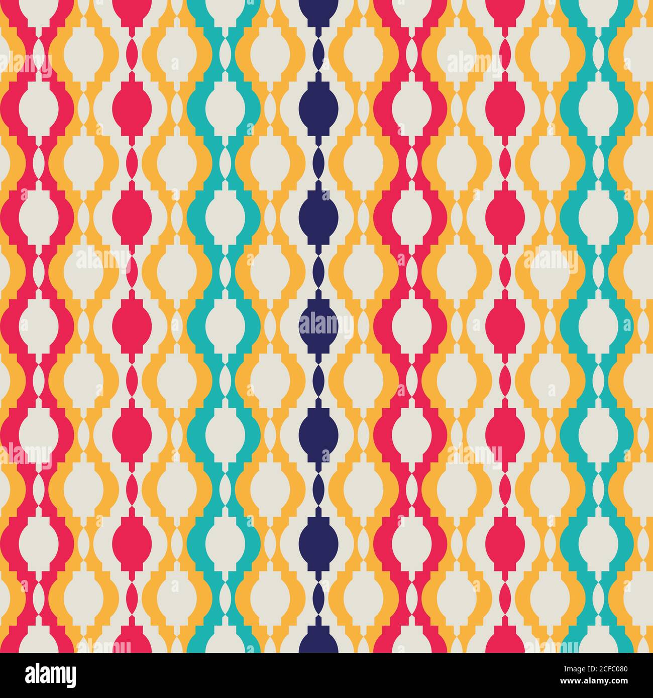 Abstract tangled lattice pattern. Seamless vector background. Stock Vector