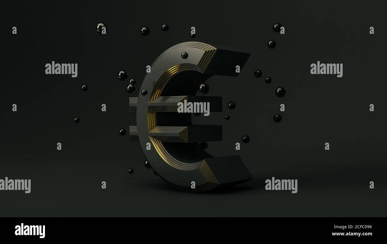 3d euro symbol hi-res stock photography and images - Alamy