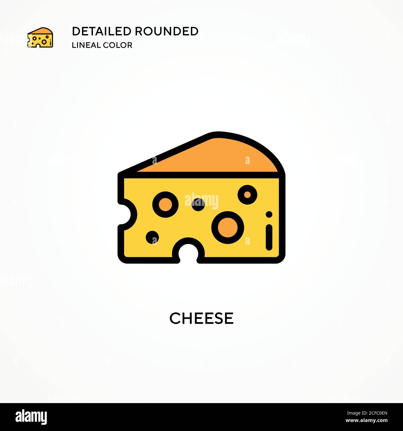 Cheese vector icon. Modern vector illustration concepts. Easy to edit ...