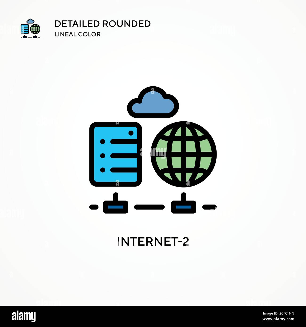 Internet-2 vector icon. Modern vector illustration concepts. Easy to edit and customize. Stock Vector
