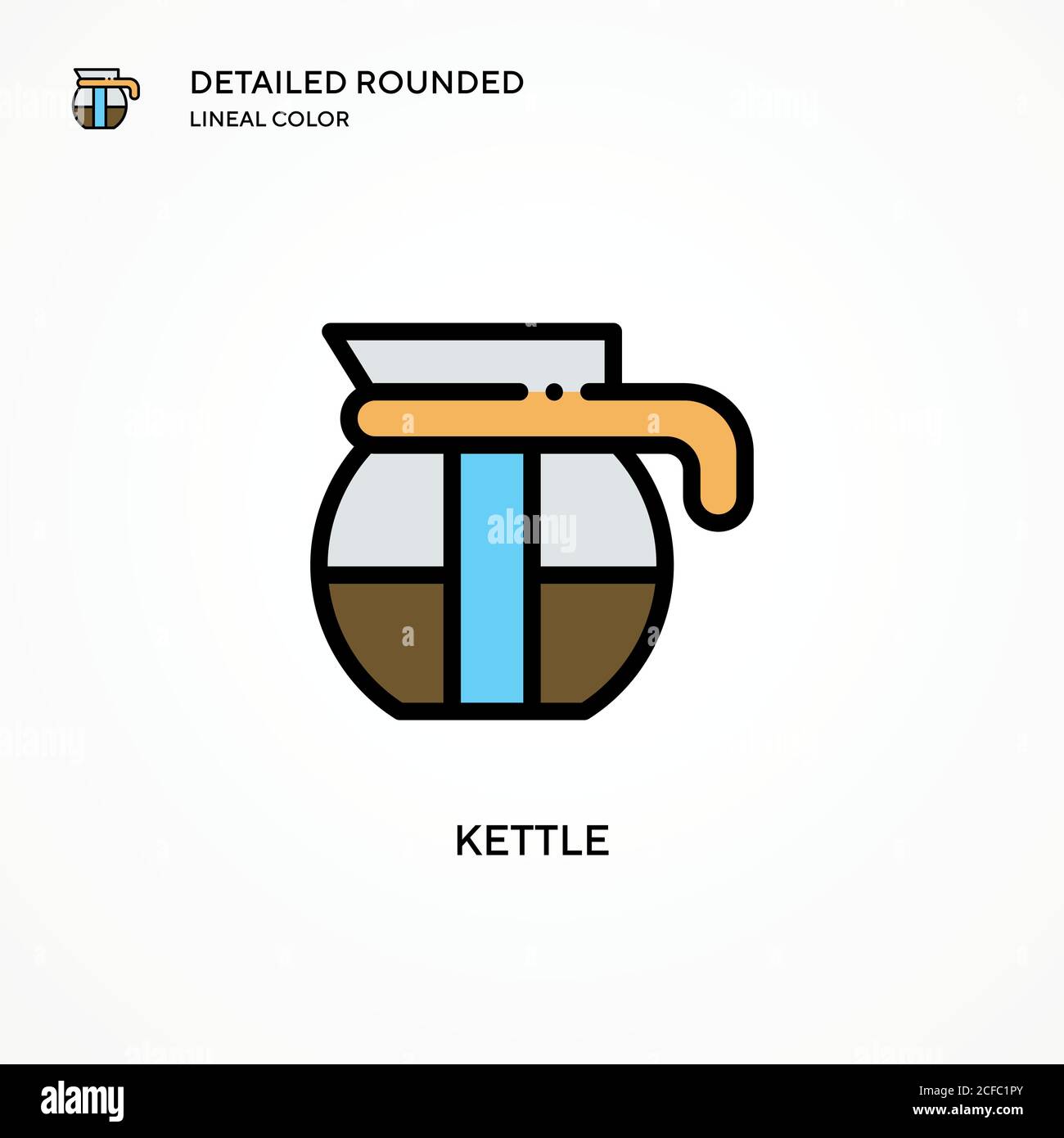 Kettle vector icon. Modern vector illustration concepts. Easy to edit ...