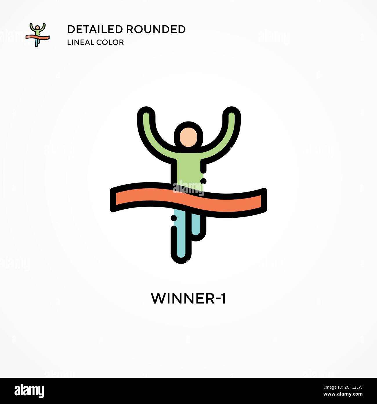 Winner-1 vector icon. Modern vector illustration concepts. Easy to edit ...