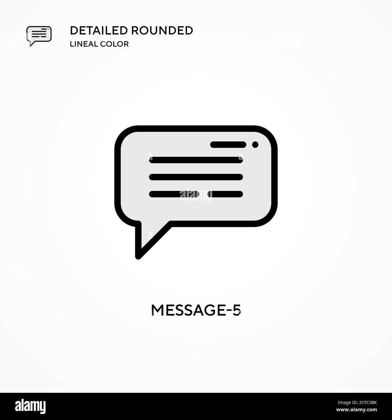 Message-5 vector icon. Modern vector illustration concepts. Easy to ...