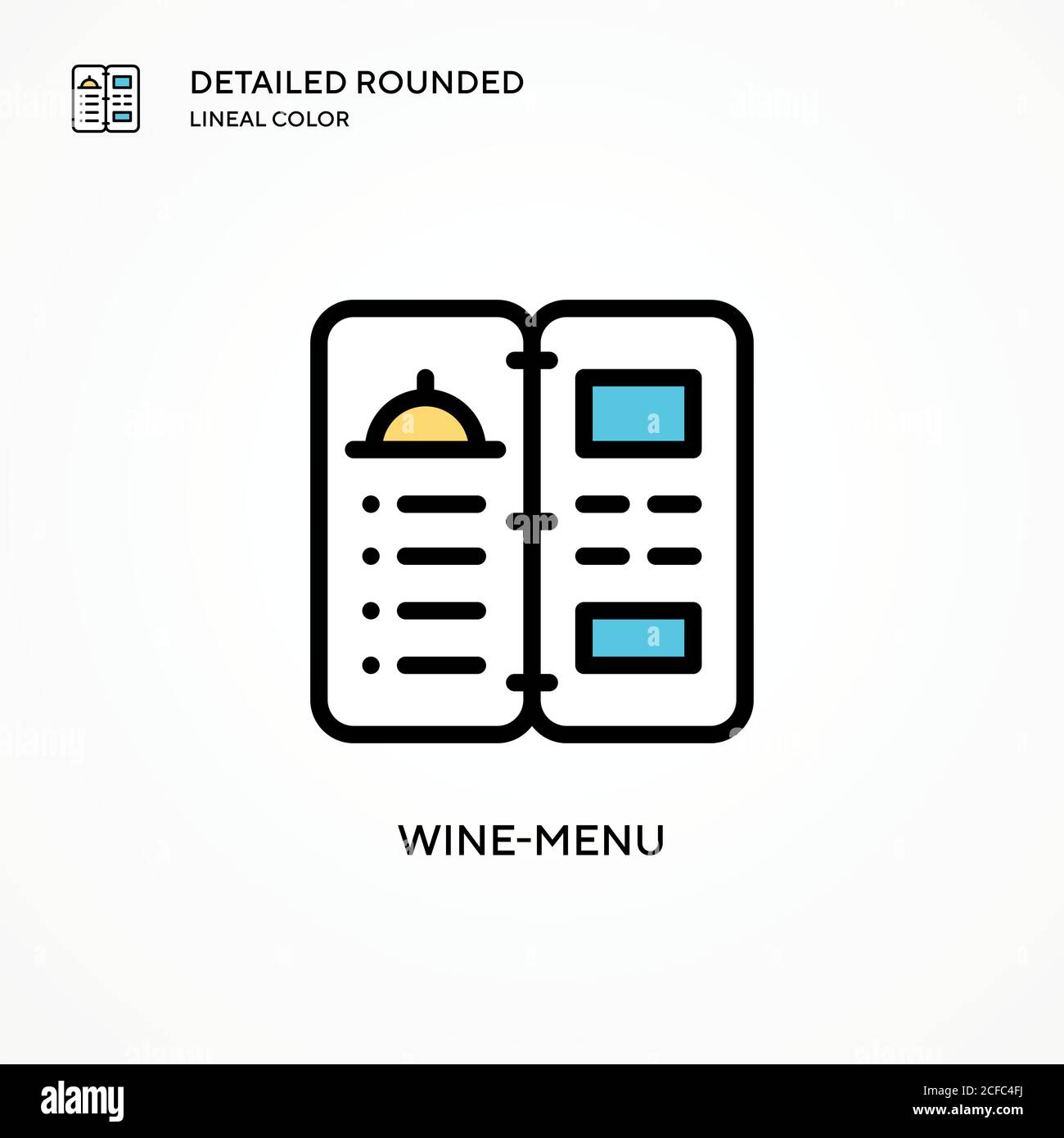 Winemenu vector icon. Modern vector illustration concepts. Easy to
