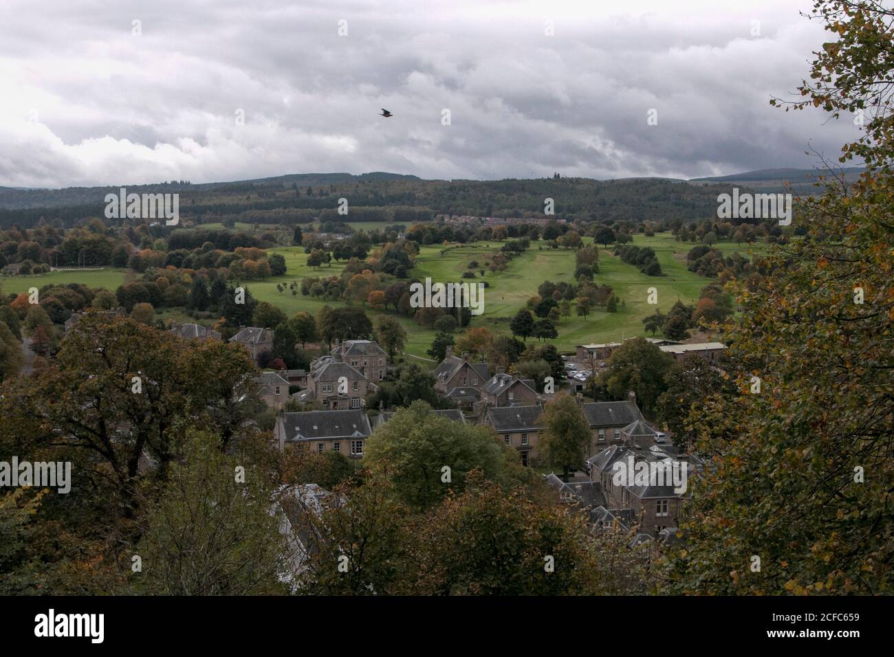Typical English housing estate in Scotland Stock Photo