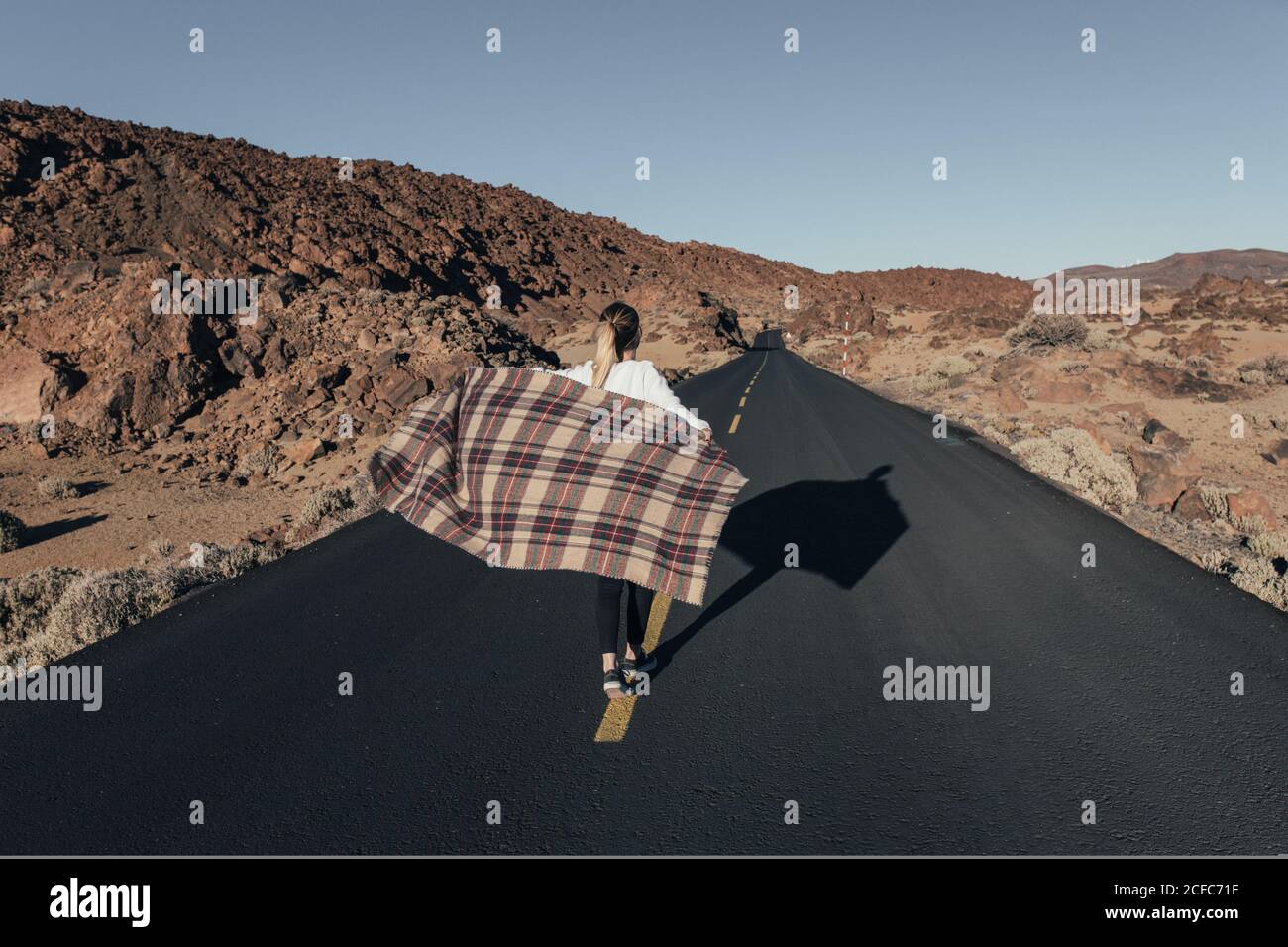 Woman waving in desert hi-res stock photography and images - Alamy