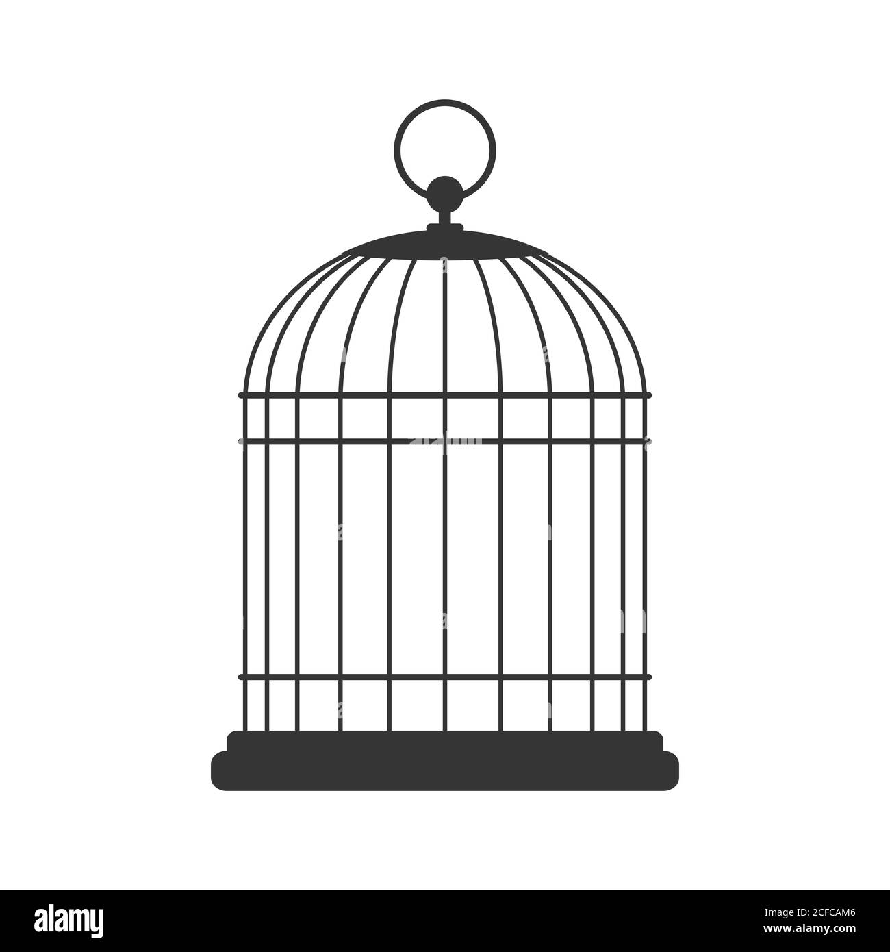 Bird cage illustration Cut Out Stock Images & Pictures - Alamy