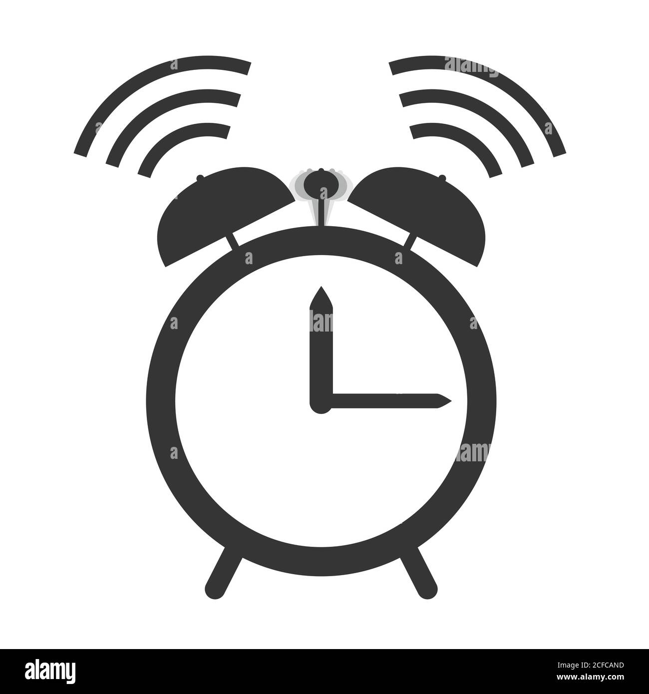 Alarm clock icon, vector illustration Stock Vector Image & Art - Alamy