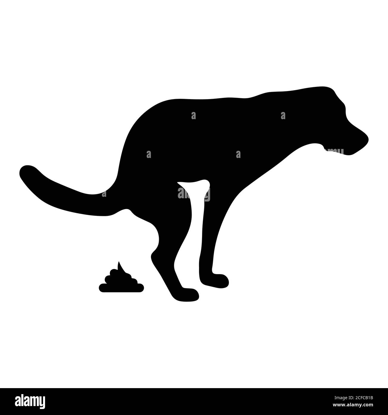 Dog pooping icon, vector illustration Stock Vector Image & Art Alamy