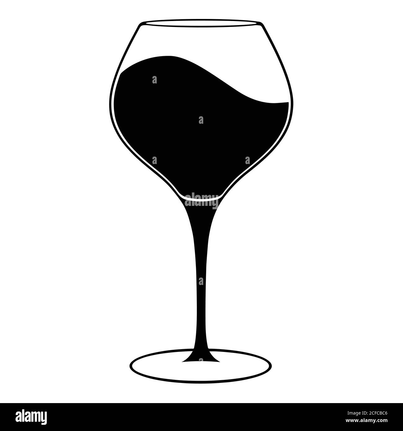Glass of wine icon, vector illustration Stock Vector Image & Art - Alamy