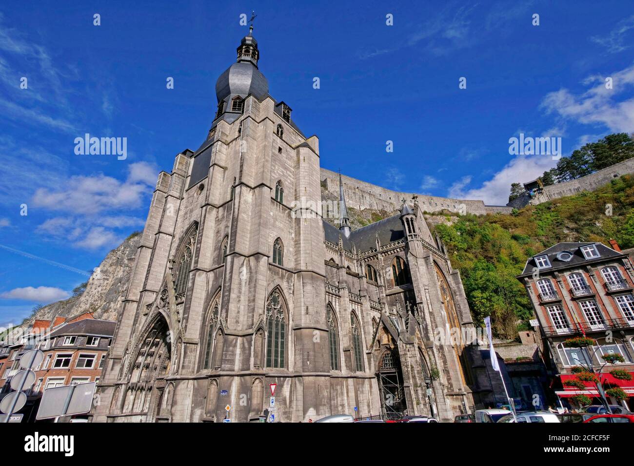 Notre Dame Cathedral And Citadel Dinant Namur Province Wallonia Notre Dame Cathedral And Citadel Dinant Namur Province Wallonia