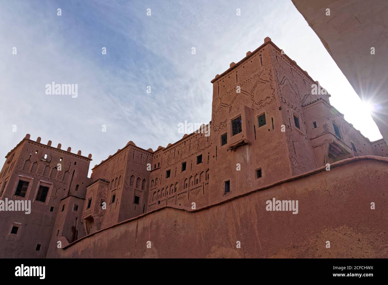 Kasbah Taourirt, Morocco, Ouarzazate, traditional architecture, residence Stock Photo