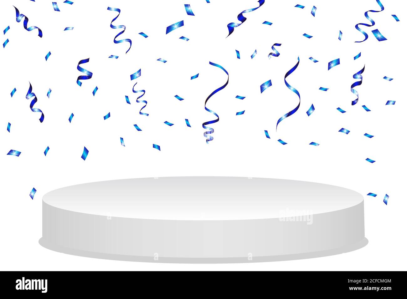 Winner background. Podium with confetti Stock Vector Image & Art Alamy
