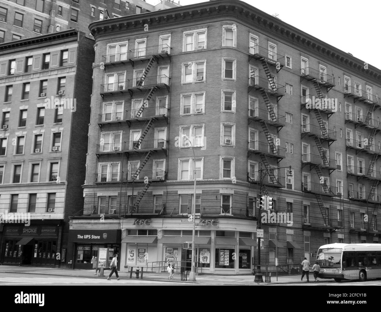New York City apartment building, Manhattan, United States Stock Photo