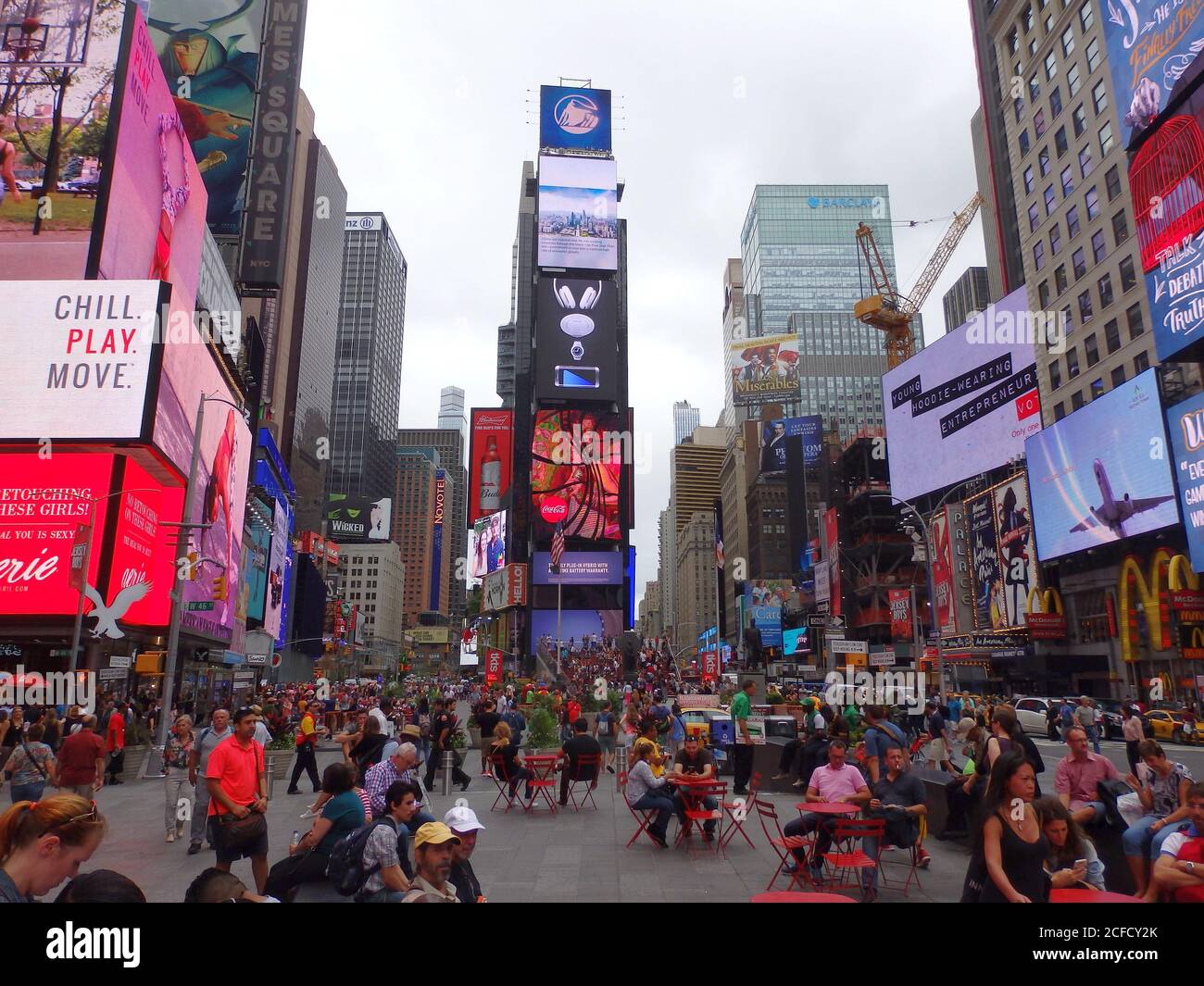 Times Square, Manhattan, New York City, United States Stock Photo