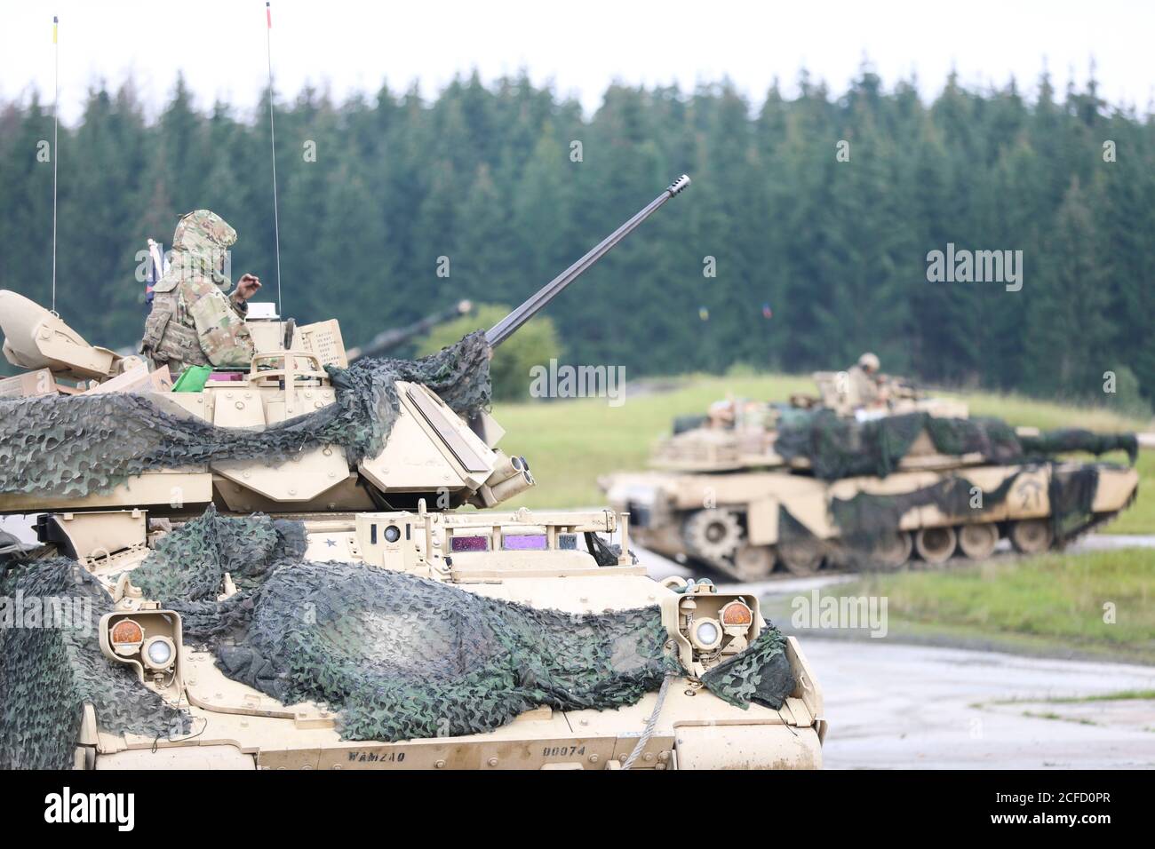 A Soldier with 3rd Battalion, 67th Armor Regiment, 2nd Armored Brigade Combat Team, 3rd Infantry