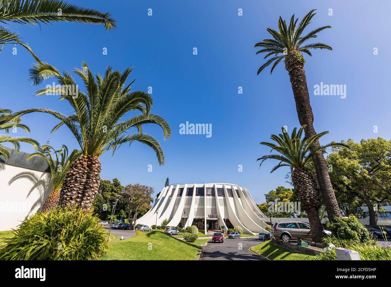 Casino da Madeira, architect Oscar Niemeyer, Funchal, Madeira, Portugal Stock Photo