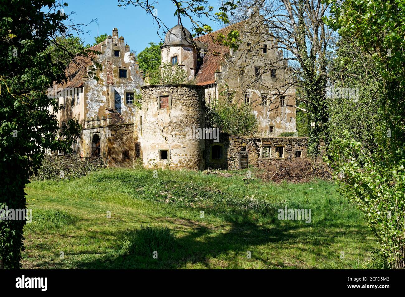 Castle in Schwebheim, Landkreis Schweinfurt, Lower Franconia, Franconia, Bavaria, Germany Stock Photo