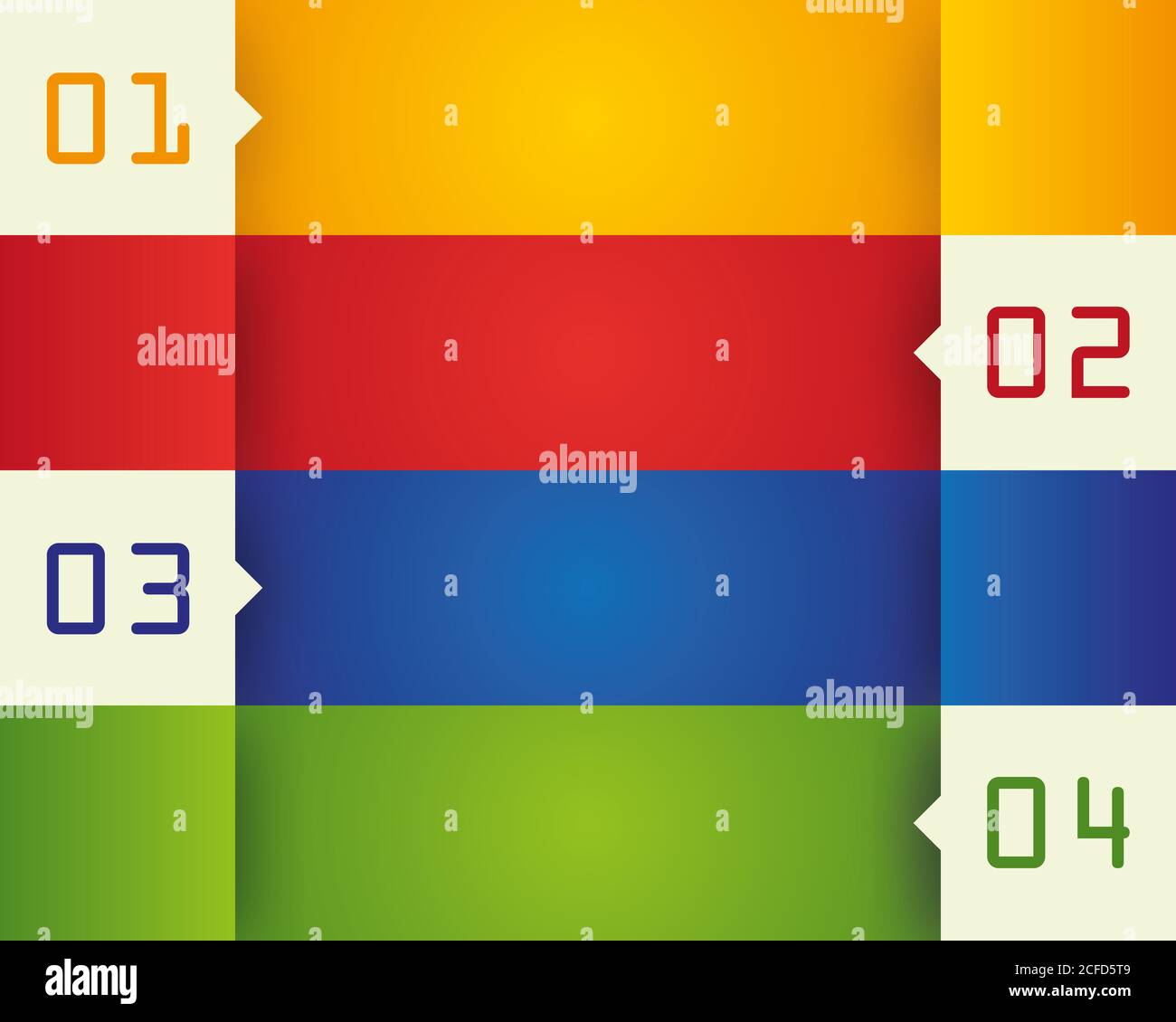 Colorful infographic spaces with numbers Stock Photo - Alamy