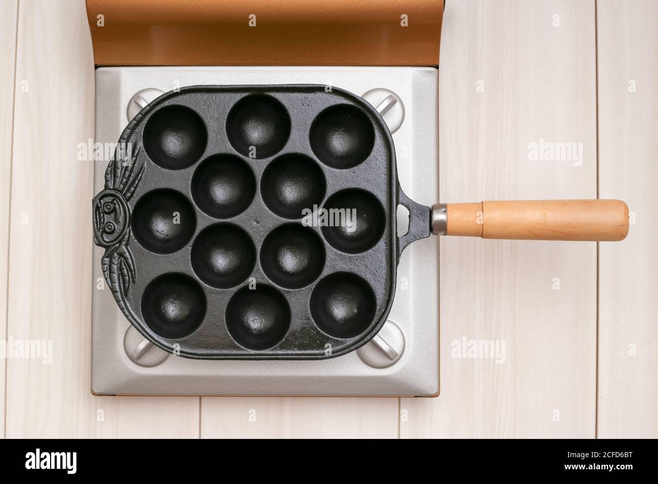 Tokyo, Japan, 09/03/2020 , Takoyaki pan for fire use Stock Photo Alamy