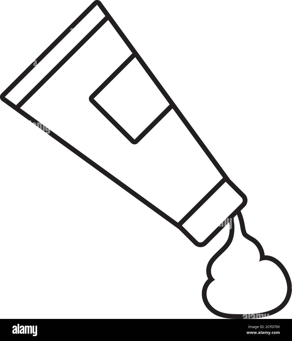 cream medical tube line style icon vector illustration design Stock ...