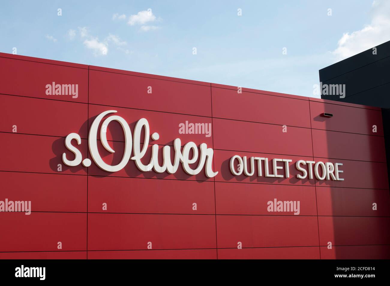 Outlet center in Rottendorf near Würzburg, Comma, - s.Oliver Stock Photo