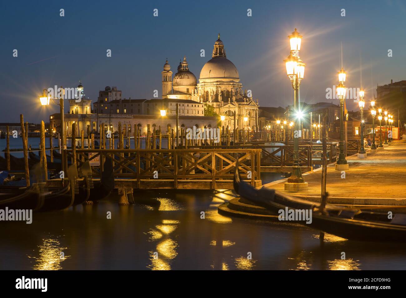 View of the church of maria della salute in venice hi-res stock ...