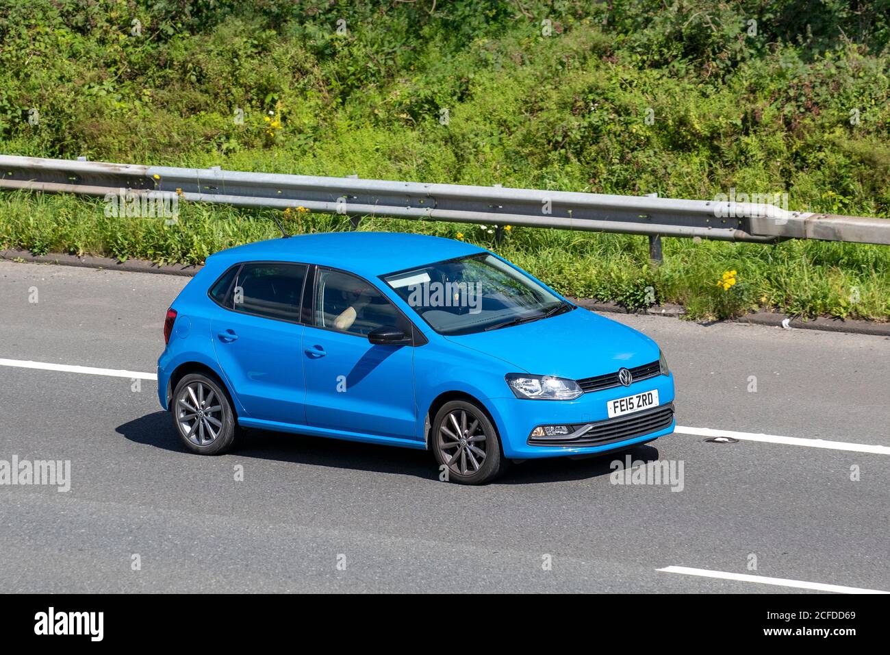 Blue volkswagen polo hi-res stock photography and images - Alamy