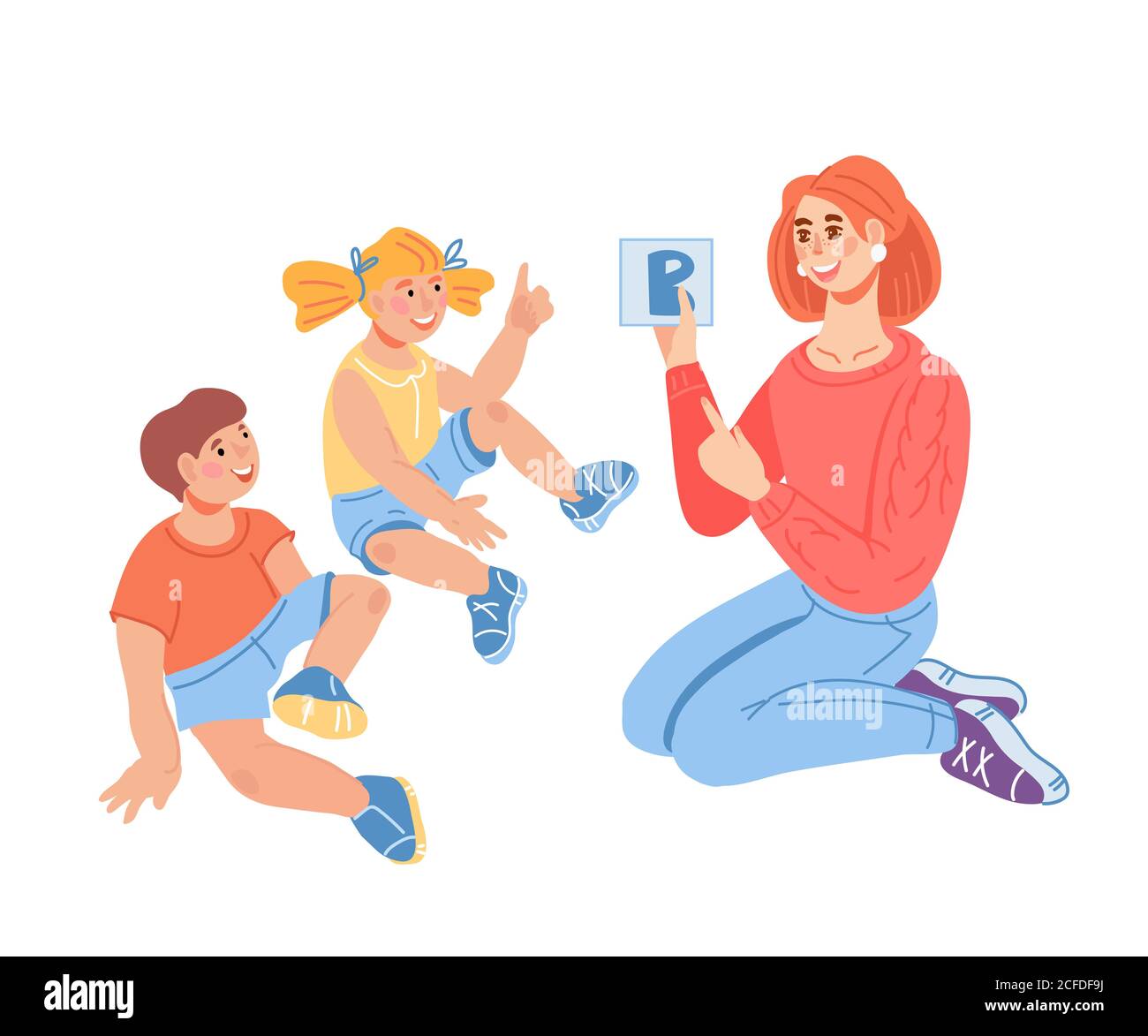 Lesson kindergarten primary school with children Stock Vector Image & Art Alamy