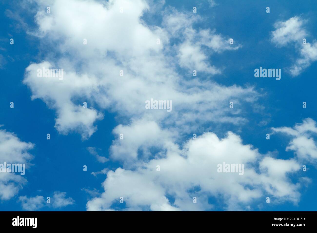 Clouds in the sky texture background July 2018 Netherlands Stock Photo
