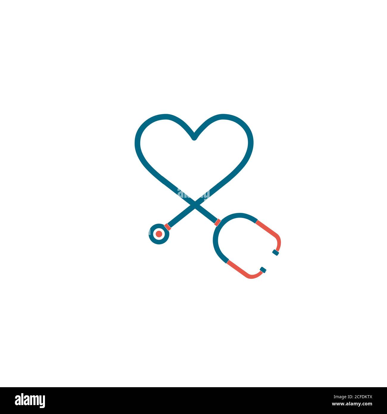 Cardiology doctor logo illustration vector design medical and health care symbols. Stock Vector
