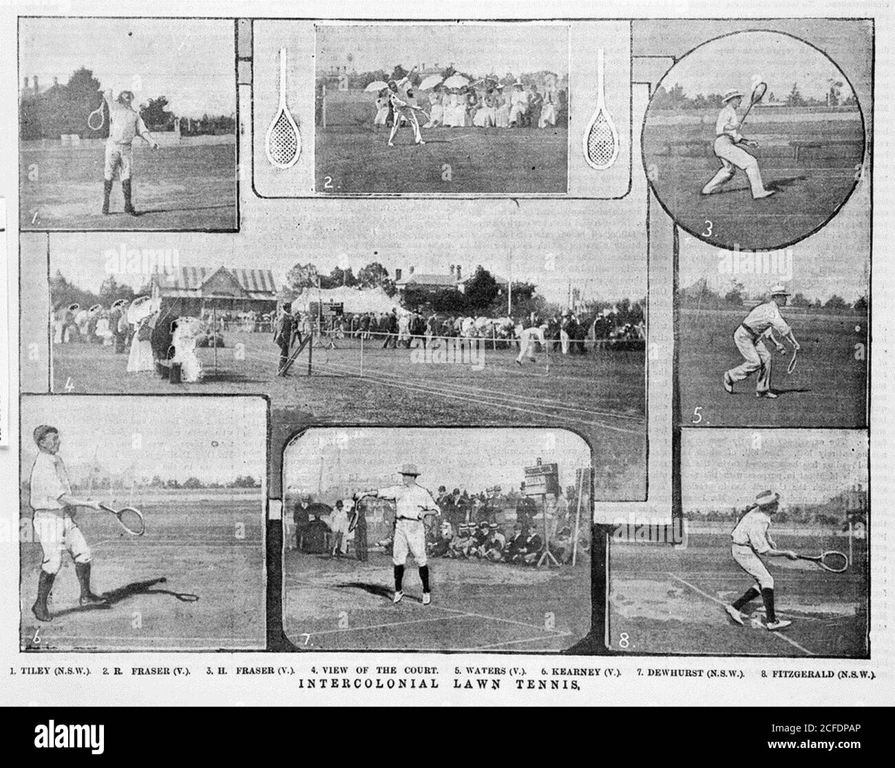 INTERCOLONIAL LAWN TENNIS [Vic.] Stock Photo Alamy