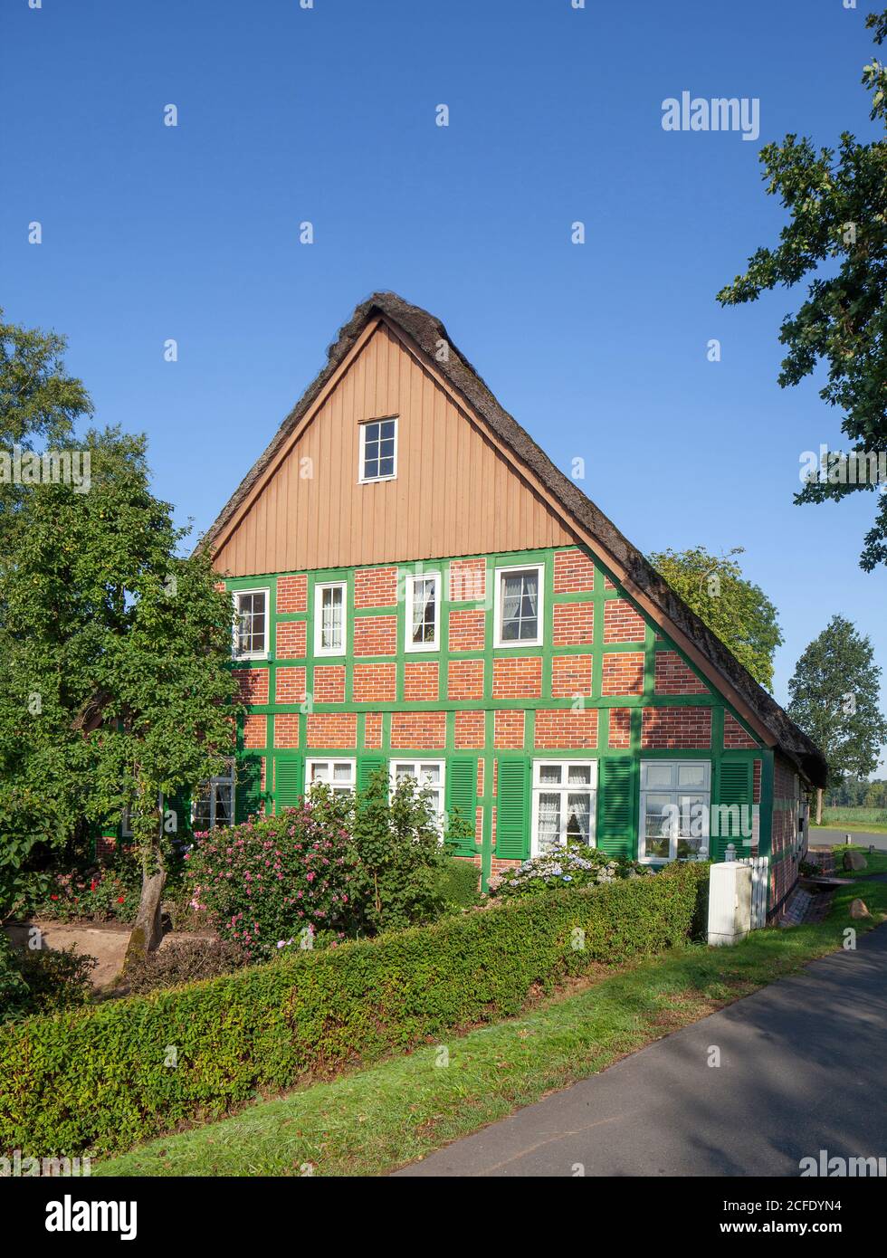 Farmhouses in the bremer blockland hires stock photography and images
