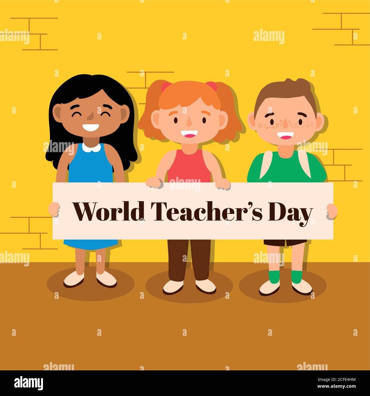little students kids avatars characters vector illustration design ...