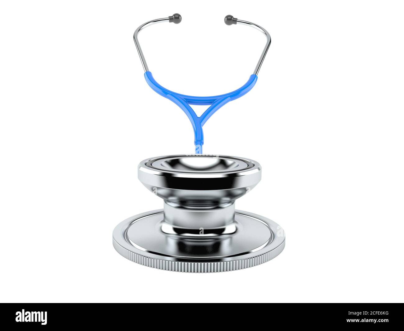 Stethoscope isolated on white background Stock Photo - Alamy