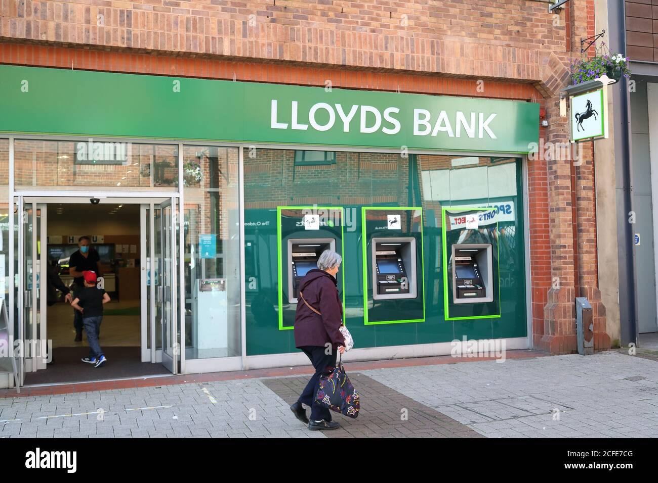 Lloyds Bank branch in High Wycombe, Buckinghamshire, UK Stock Photo