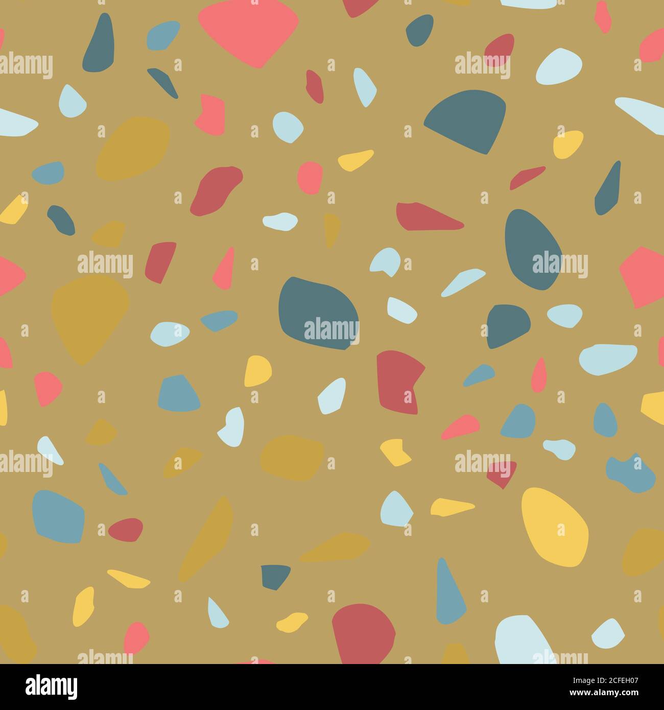 Terrazzo seamless pattern. Pastel colors. Marble. Abstract background ...