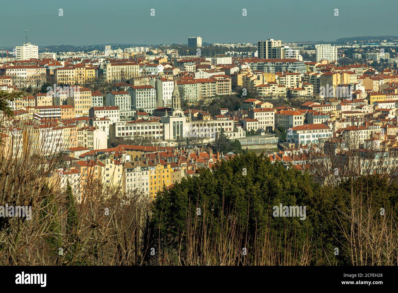 Former National School of Fine Arts in the neighborhood croix-rousse, Lyon, France Stock Photo