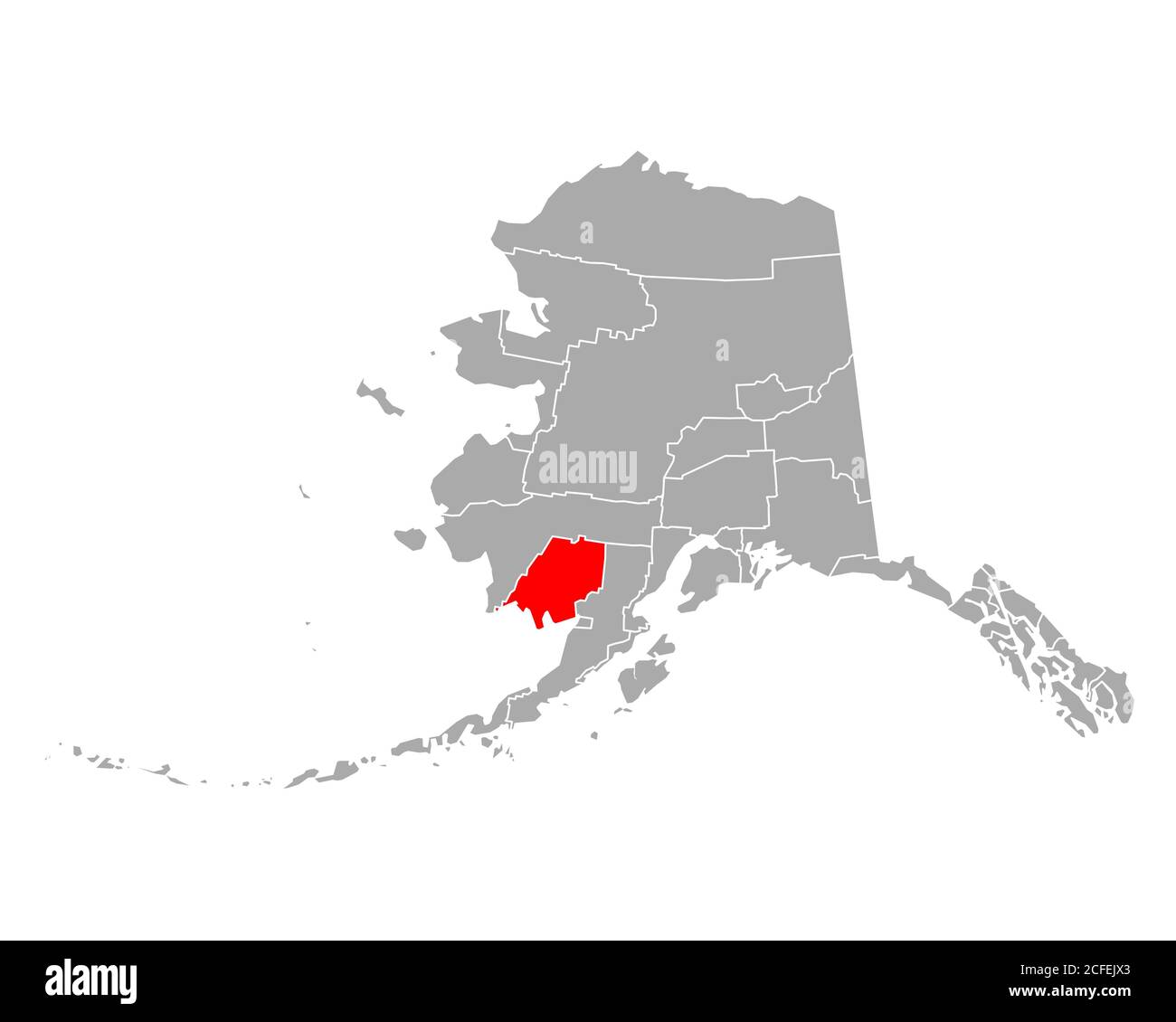 Map of Dillingham in Alaska Stock Photo Alamy