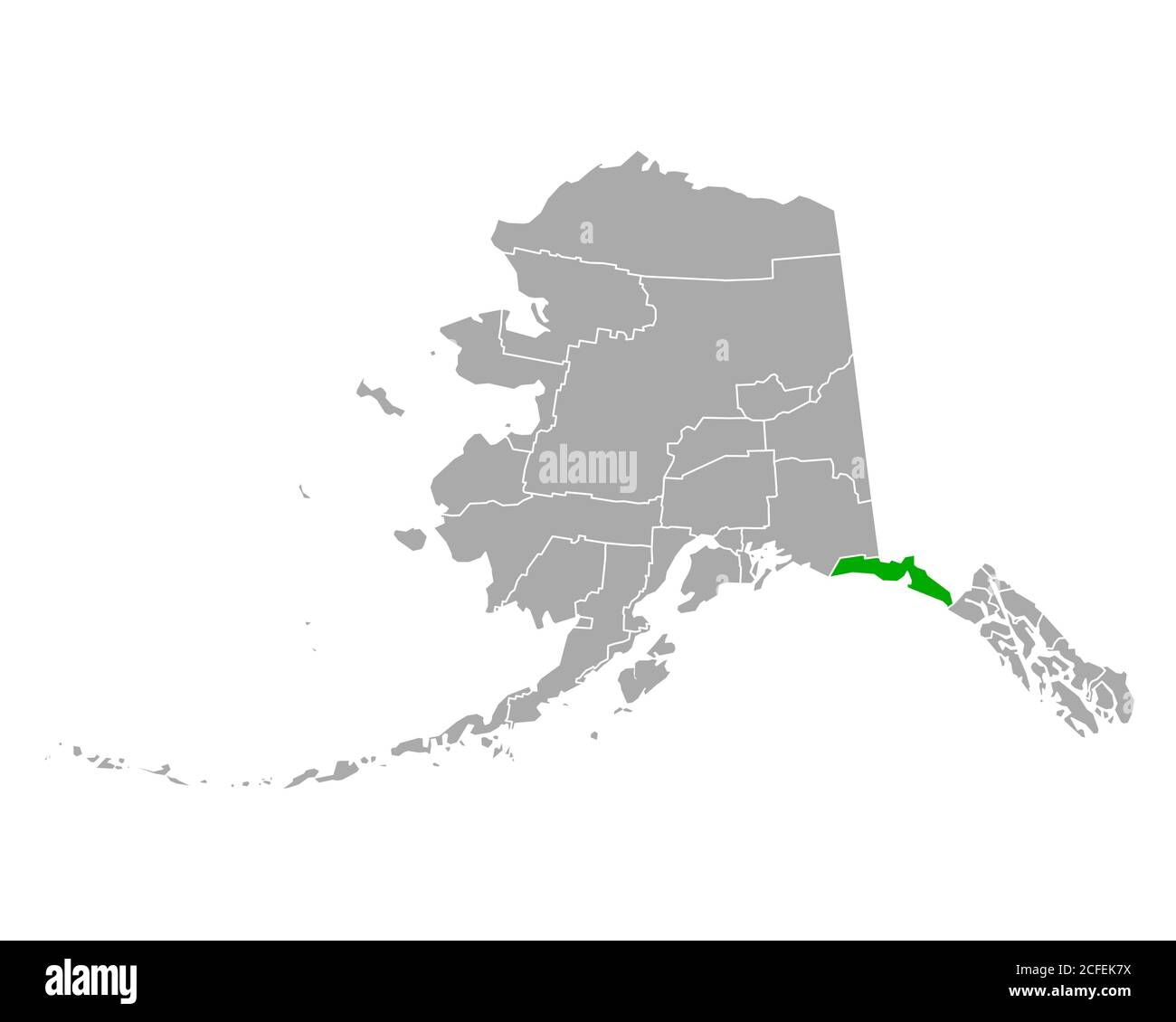 Map of Yakutat in Alaska Stock Photo Alamy