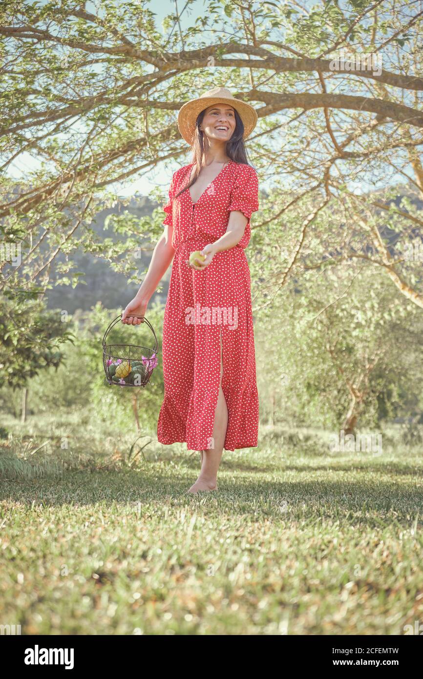 Woman Walking Barefoot Park High Resolution Stock Photography and ...