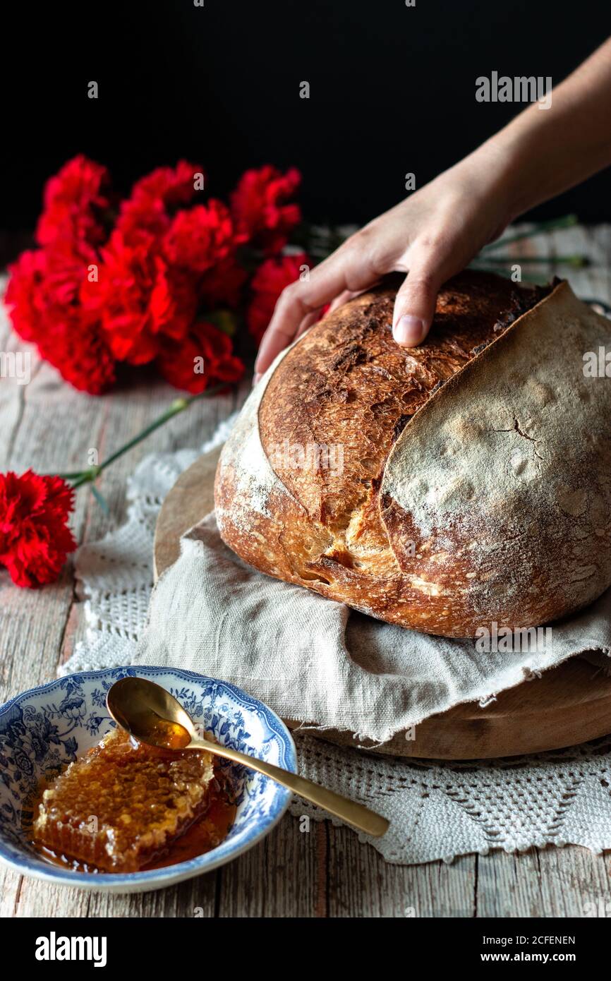 Saw Hidden in a Loaf of Bread Stock Photo - Image of ploy, escape