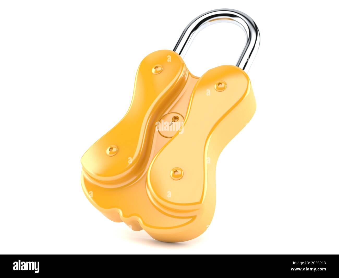 Padlock isolated on white background Stock Photo - Alamy